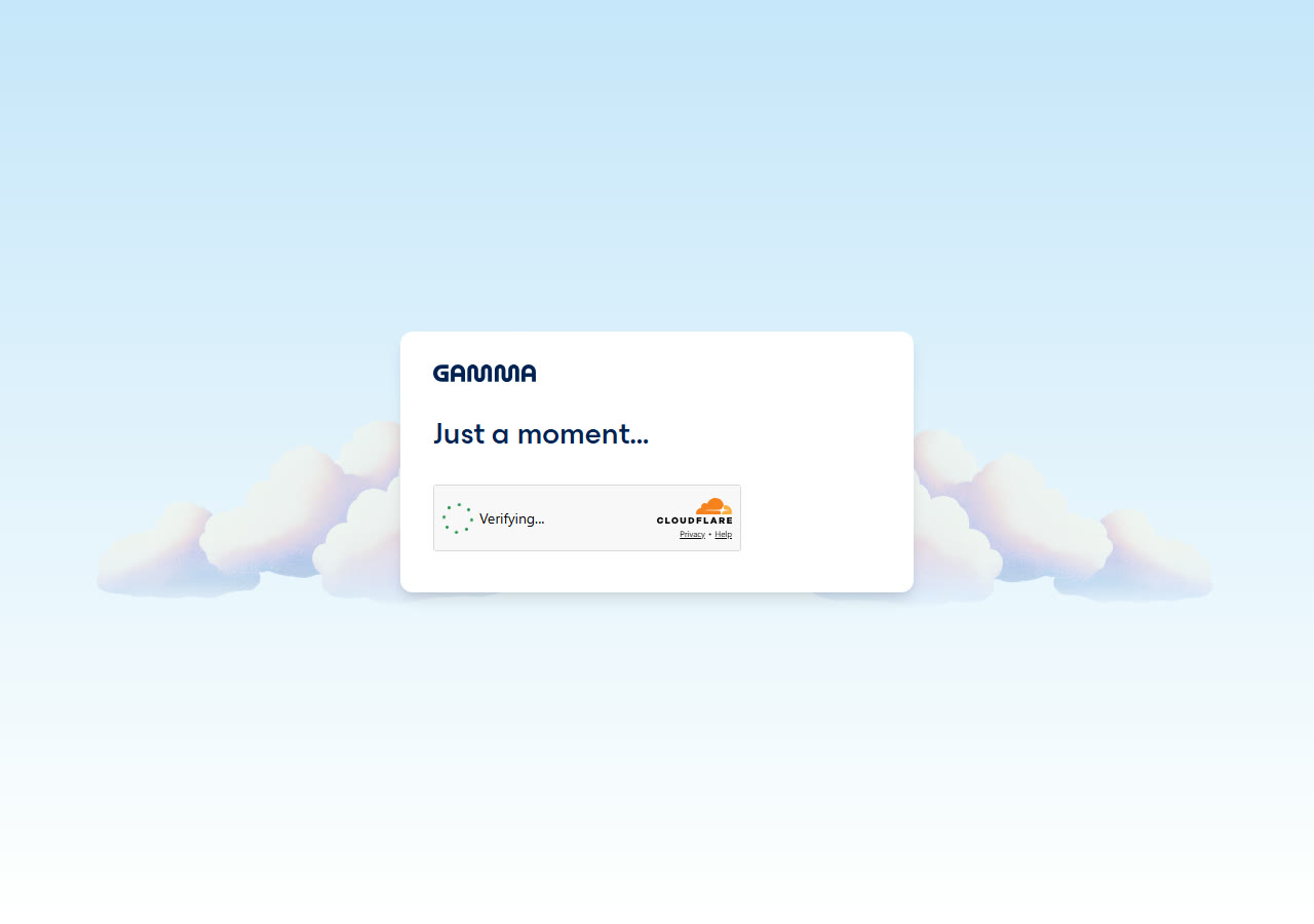 Gamma homepage at gamma.app, captured 29 October 2026